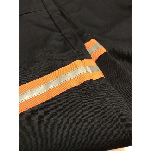 Endurefleet 34 X 32 Navy Blue Reflective Work Pants flat Front - Picture 4 of 4